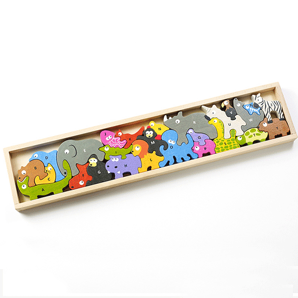 Animal alphabet puzzle