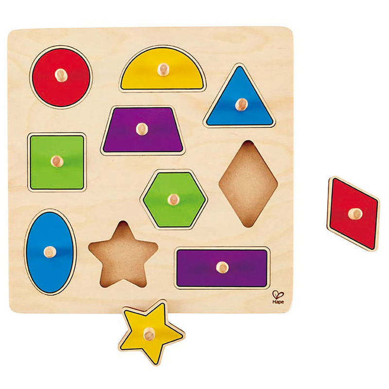 Wooden Geometrics Shape Puzzle for Toddlers