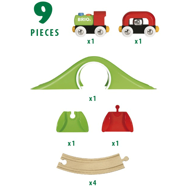 9 piece Toddler First Train Set