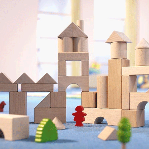 Wooden Building Blocks Starter Set