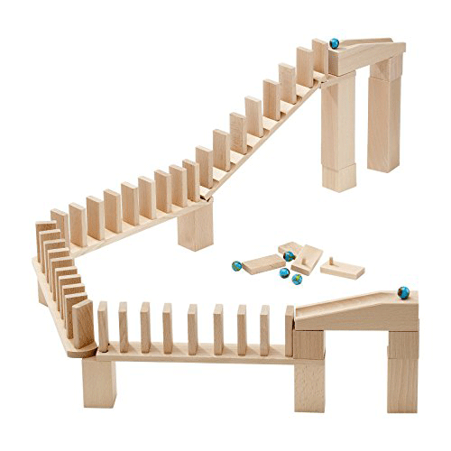 Marble run domino bridge accessory